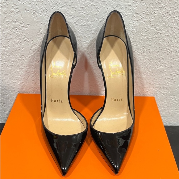 Christian Louboutin Glossy Black Stiletto Heels - Picture 2 of 8